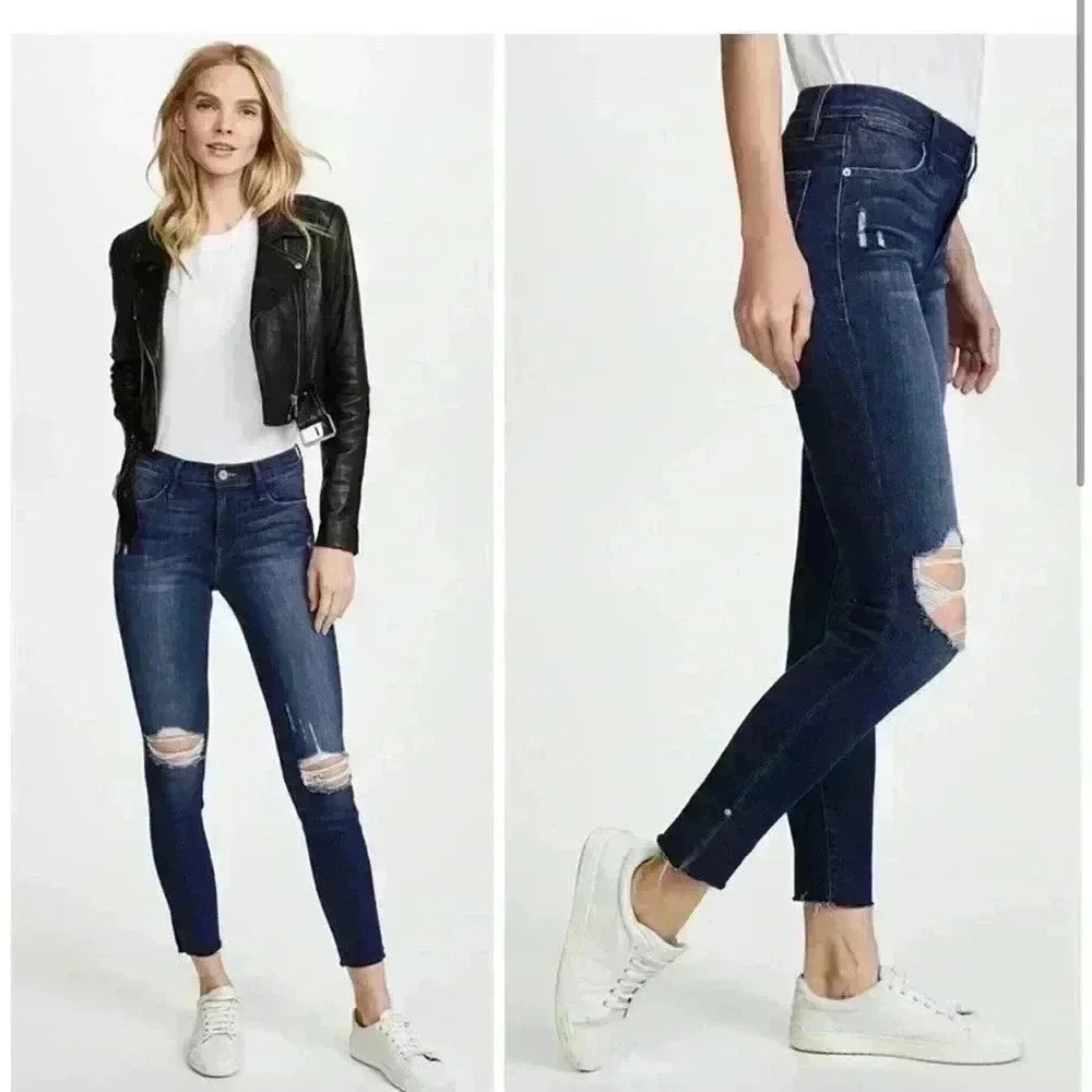FRAME le skinny de Jeanne Distressed